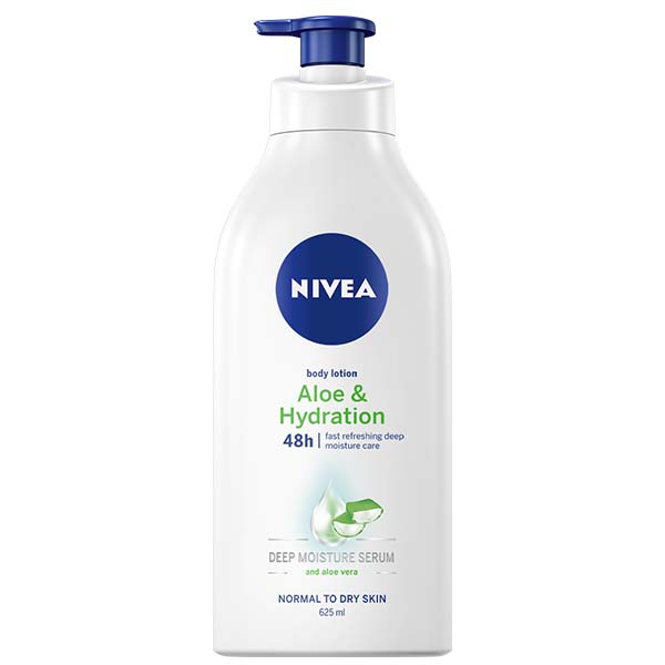 Lotiune de corp Nivea Body Aloe & Hydration, 625 ml